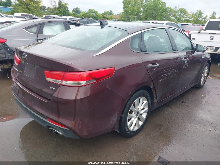 2018 Kia Optima VIN 5XXGU4L32JG260822 IAAI salvage auction — FRONT END, Salvage (Ohio), sold $50 on 2026-07-28 (photo 4)