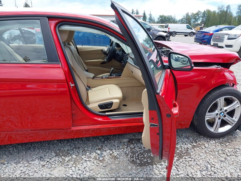 2014 BMW 3er VIN WBA3D3C57EK157057 IAAI salvage auction — FRONT END, Salvage Title, sold $800 on 2026-07-22 (photo 5)