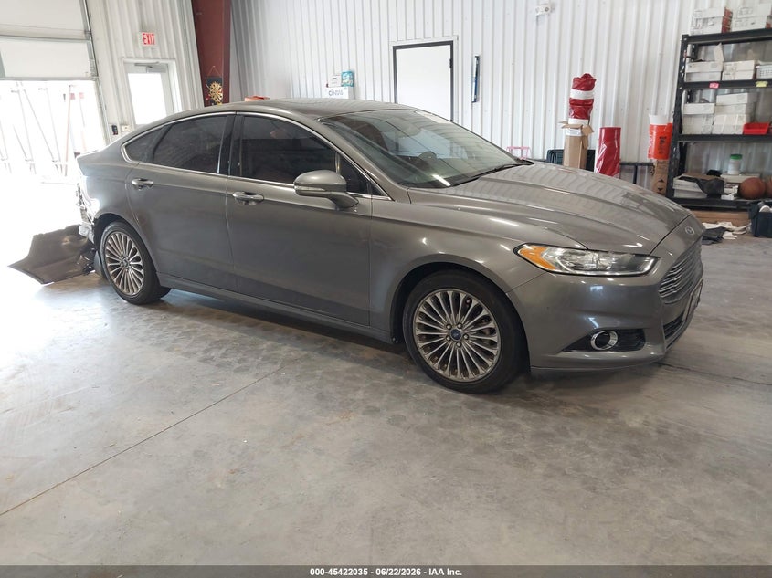 2014 Ford Fusion VIN 3FA6P0K98ER311447 IAAI salvage auction — REAR END, Salvage Title, sold $1,050 on 2026-08-01 (photo 1)