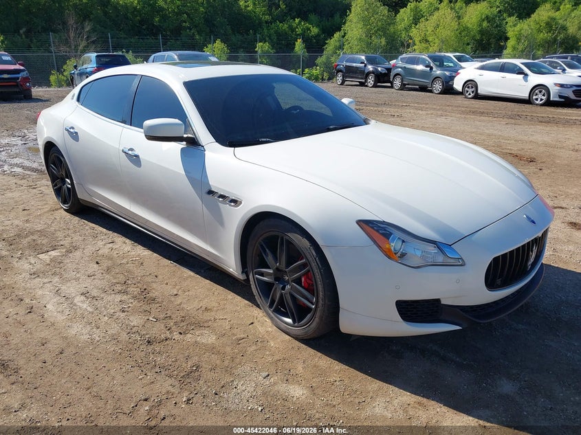 2015 Maserati Quattroporte VIN ZAM56RRA8F1142101 IAAI salvage auction — NORMAL WEAR, Clear (Illinois), sold $2,150 on 2026-07-15 (photo 1)