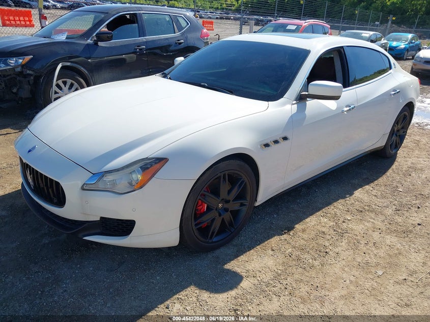 2015 Maserati Quattroporte VIN ZAM56RRA8F1142101 IAAI salvage auction — NORMAL WEAR, Clear (Illinois), sold $2,150 on 2026-07-15 (photo 2)