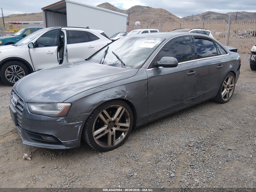 2013 Audi A4 VIN WAUDFAFL9DN029669 IAAI salvage auction — REPOSSESSION, Nrc Lienholder Repossession Paperwork (Nevada), sold $450 on 2026-07-10 (photo 2)