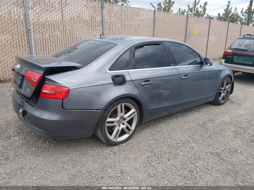 2013 Audi A4 VIN WAUDFAFL9DN029669 IAAI salvage auction — REPOSSESSION, Nrc Lienholder Repossession Paperwork (Nevada), sold $450 on 2026-07-10 (photo 4)