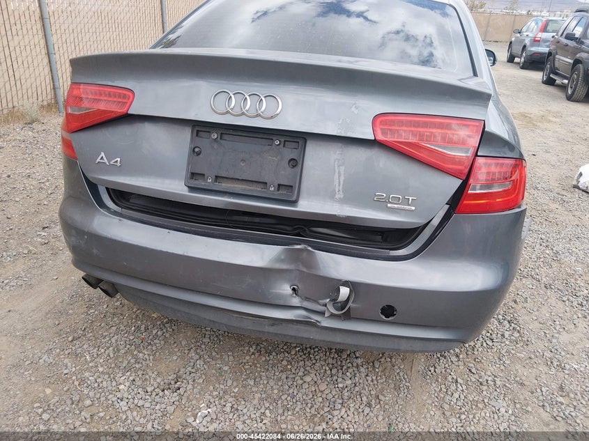 2013 Audi A4 VIN WAUDFAFL9DN029669 IAAI salvage auction — REPOSSESSION, Nrc Lienholder Repossession Paperwork (Nevada), sold $450 on 2026-07-10 (photo 6)