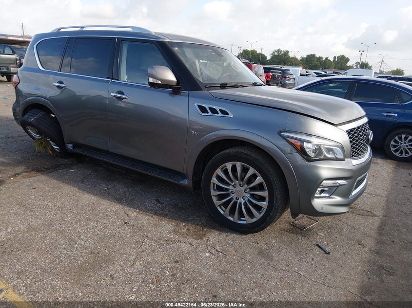 2017 Infiniti Qx80 VIN JN8AZ2NF5H9646732 IAAI salvage auction — SIDE, Salvage (Texas), sold $2,900 on 2026-07-29 (photo 1)