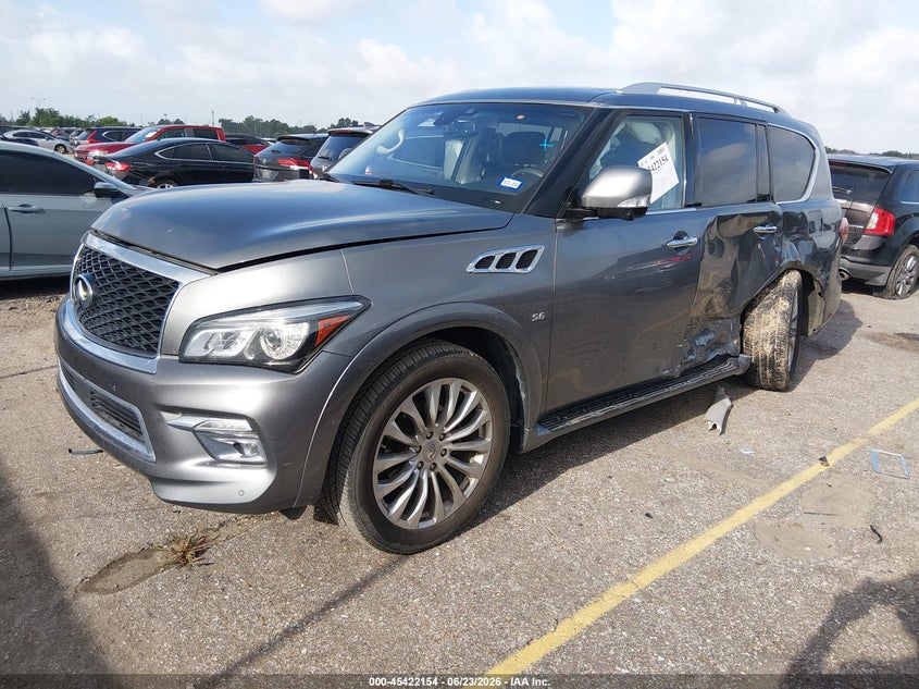 2017 Infiniti Qx80 VIN JN8AZ2NF5H9646732 IAAI salvage auction — SIDE, Salvage (Texas), sold $2,900 on 2026-07-29 (photo 2)