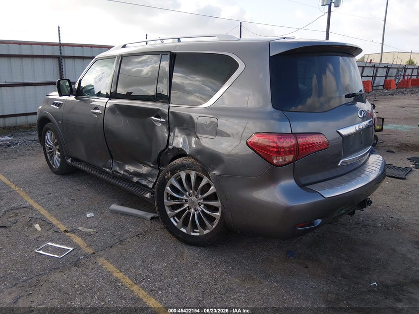 2017 Infiniti Qx80 VIN JN8AZ2NF5H9646732 IAAI salvage auction — SIDE, Salvage (Texas), sold $2,900 on 2026-07-29 (photo 3)