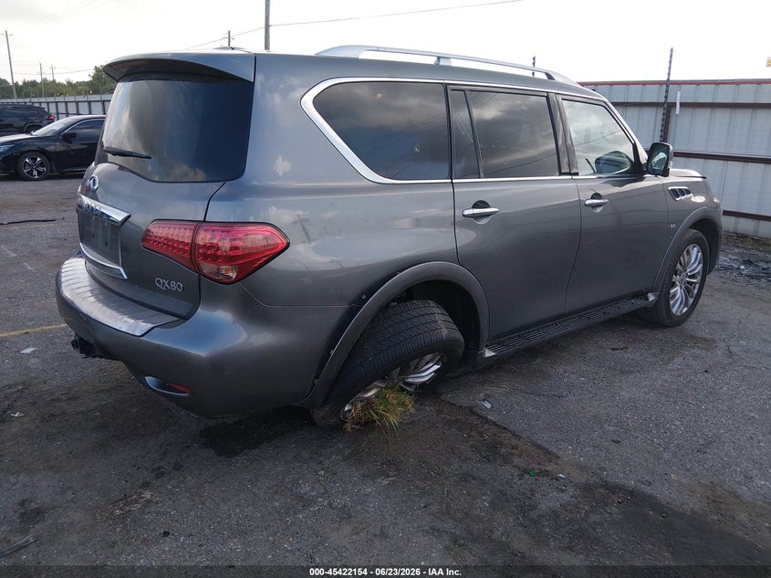 2017 Infiniti Qx80 VIN JN8AZ2NF5H9646732 IAAI salvage auction — SIDE, Salvage (Texas), sold $2,900 on 2026-07-29 (photo 4)
