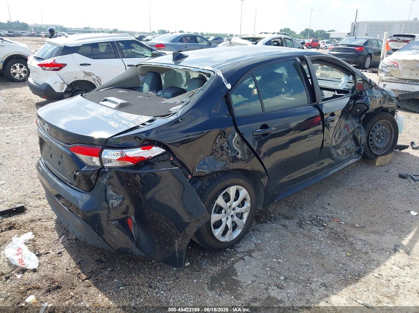 2023 Toyota Corolla VIN JTDB4MEE7PJ000980 IAAI salvage auction — RIGHT SIDE, Salvage Title, sold $2,150 on 2026-08-02 (photo 4)
