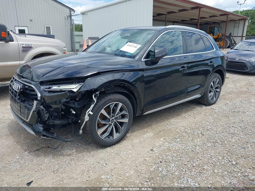 2021 Audi Q5 VIN WA1AAAFY0M2090338 IAAI salvage auction — FRONT END, Salvage Title, sold $7,100 on 2026-07-26 (photo 2)
