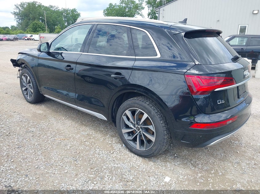 2021 Audi Q5 VIN WA1AAAFY0M2090338 IAAI salvage auction — FRONT END, Salvage Title, sold $7,100 on 2026-07-26 (photo 3)