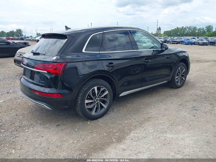 2021 Audi Q5 VIN WA1AAAFY0M2090338 IAAI salvage auction — FRONT END, Salvage Title, sold $7,100 on 2026-07-26 (photo 4)