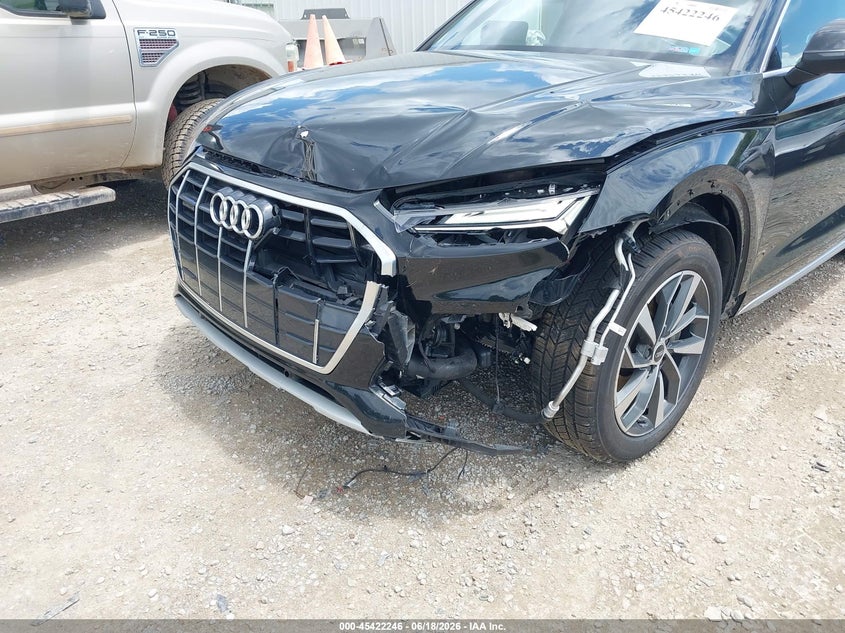 2021 Audi Q5 VIN WA1AAAFY0M2090338 IAAI salvage auction — FRONT END, Salvage Title, sold $7,100 on 2026-07-26 (photo 6)