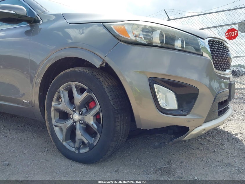 2016 Kia Sorento VIN 5XYPKDA56GG077230 IAAI salvage auction — FRONT END, Salvage Title, sold $25 on 2026-07-23 (photo 6)