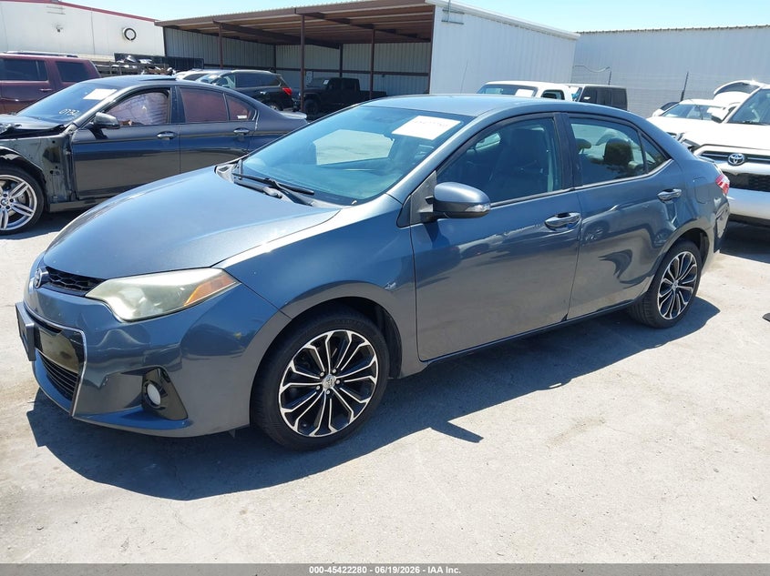 2014 Toyota Corolla VIN 5YFBURHE3EP064368 IAAI salvage auction — REAR END, Salvage (California), sold $3,100 on 2026-07-20 (photo 2)
