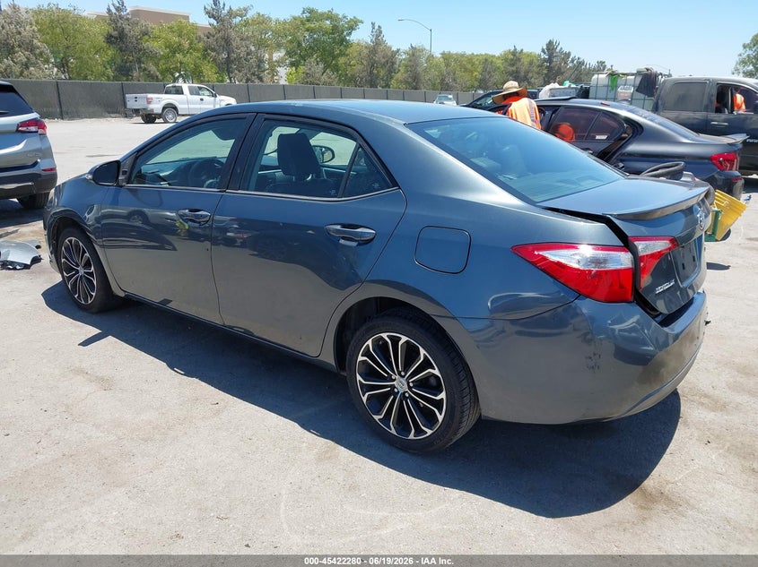 2014 Toyota Corolla VIN 5YFBURHE3EP064368 IAAI salvage auction — REAR END, Salvage (California), sold $3,100 on 2026-07-20 (photo 3)