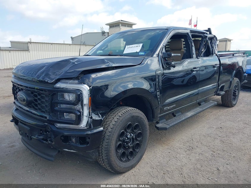 2026 Ford F250 VIN 1FT8W2BT5TEE15794 IAAI salvage auction — FRONT & REAR, Salvage (Texas), sold $16,100 on 2026-07-27 (photo 2)