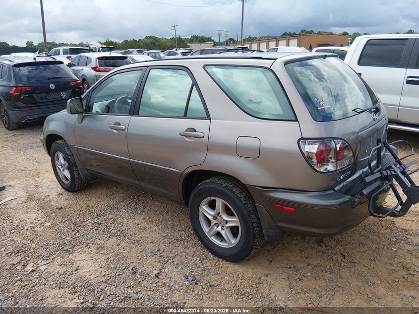 2000 Lexus Rx 300 VIN JT6HF10U0Y0116327 IAAI salvage auction — REAR END, Salvage (North Carolina), sold $425 on 2026-07-09 (photo 3)