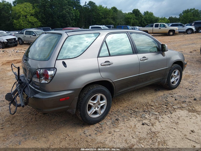 2000 Lexus Rx 300 VIN JT6HF10U0Y0116327 IAAI salvage auction — REAR END, Salvage (North Carolina), sold $425 on 2026-07-09 (photo 4)