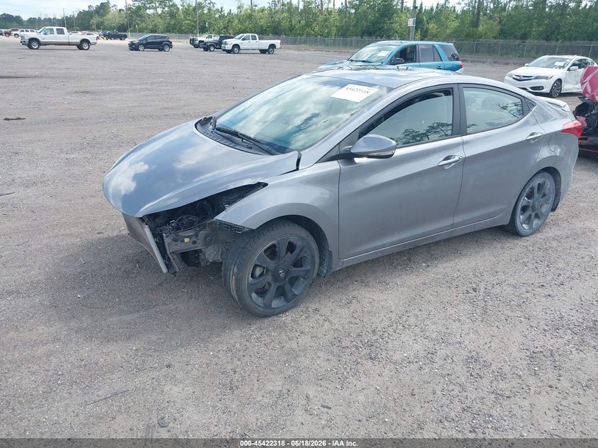 2013 Hyundai Elantra VIN KMHDH4AE4DU889469 IAAI salvage auction — UNKNOWN, Rebuildable (Florida), sold $1,225 on 2026-07-07 (photo 2)