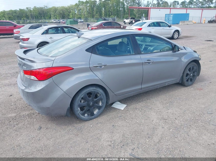 2013 Hyundai Elantra VIN KMHDH4AE4DU889469 IAAI salvage auction — UNKNOWN, Rebuildable (Florida), sold $1,225 on 2026-07-07 (photo 4)