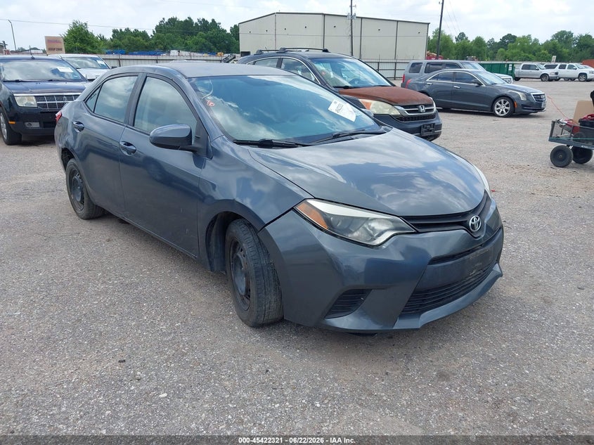 2015 Toyota Corolla VIN 5YFBURHE9FP227199 IAAI salvage auction — NORMAL WEAR, Original (Texas), sold $2,200 on 2026-07-15 (photo 1)