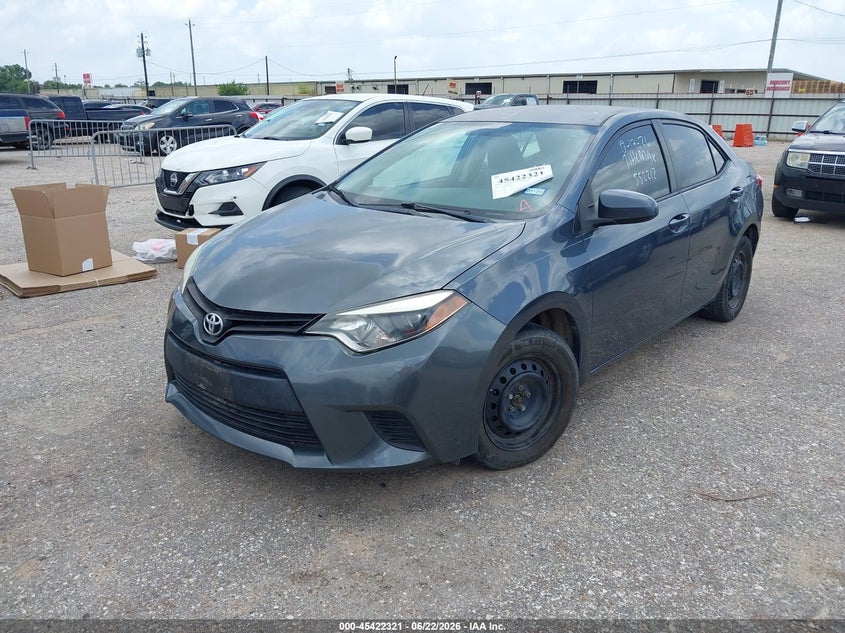 2015 Toyota Corolla VIN 5YFBURHE9FP227199 IAAI salvage auction — NORMAL WEAR, Original (Texas), sold $2,200 on 2026-07-15 (photo 2)