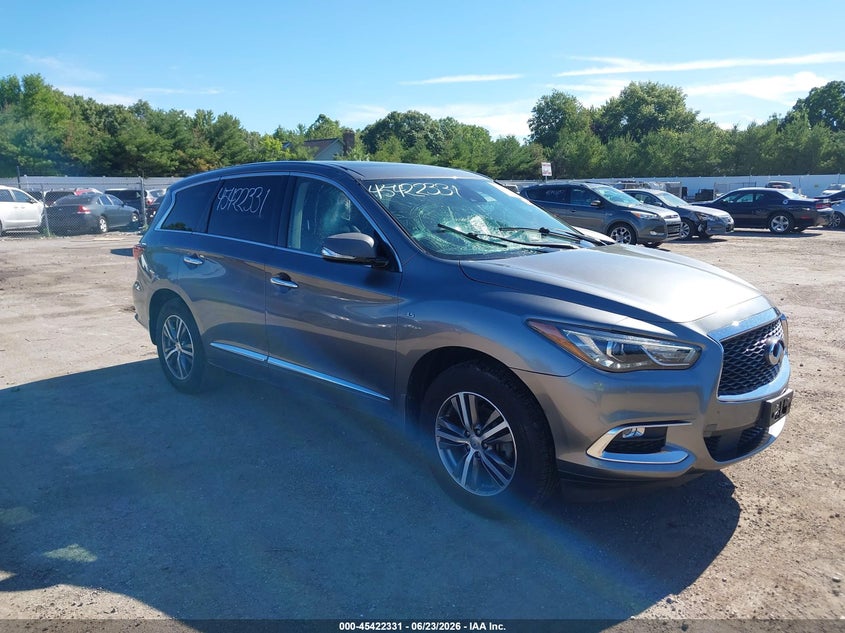 2020 Infiniti Qx60 VIN 5N1DL0MM7LC544757 IAAI salvage auction — LEFT SIDE, Salvage Title, sold $7,100 on 2026-08-18 (photo 1)