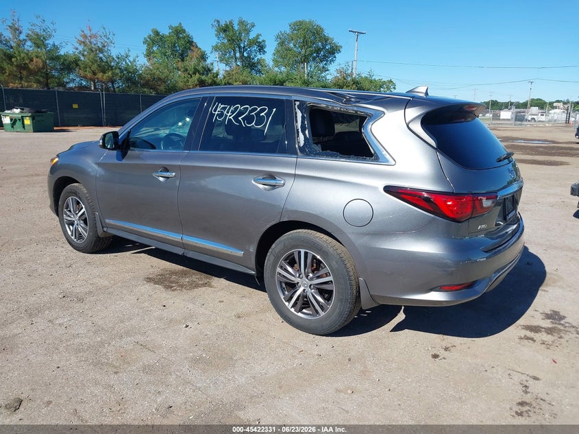 2020 Infiniti Qx60 VIN 5N1DL0MM7LC544757 IAAI salvage auction — LEFT SIDE, Salvage Title, sold $7,100 on 2026-08-18 (photo 3)