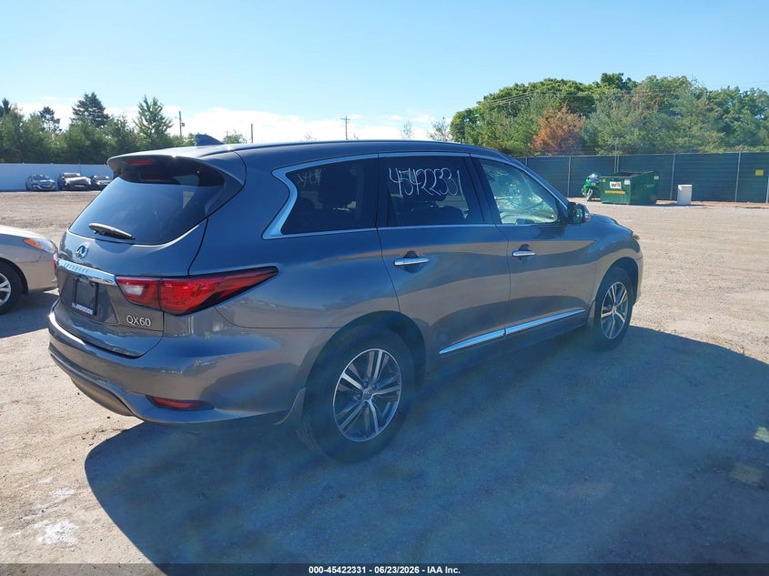 2020 Infiniti Qx60 VIN 5N1DL0MM7LC544757 IAAI salvage auction — LEFT SIDE, Salvage Title, sold $7,100 on 2026-08-18 (photo 4)