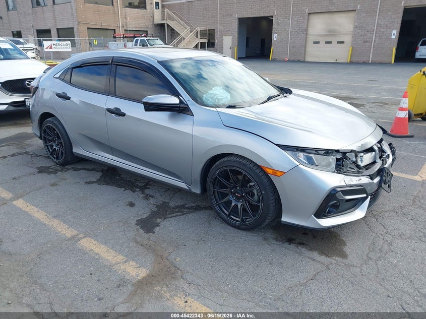 2021 Honda Civic VIN SHHFK7H66MU421197 IAAI salvage auction — FRONT END, Salvage Title, sold $3,350 on 2026-07-29 (photo 1)