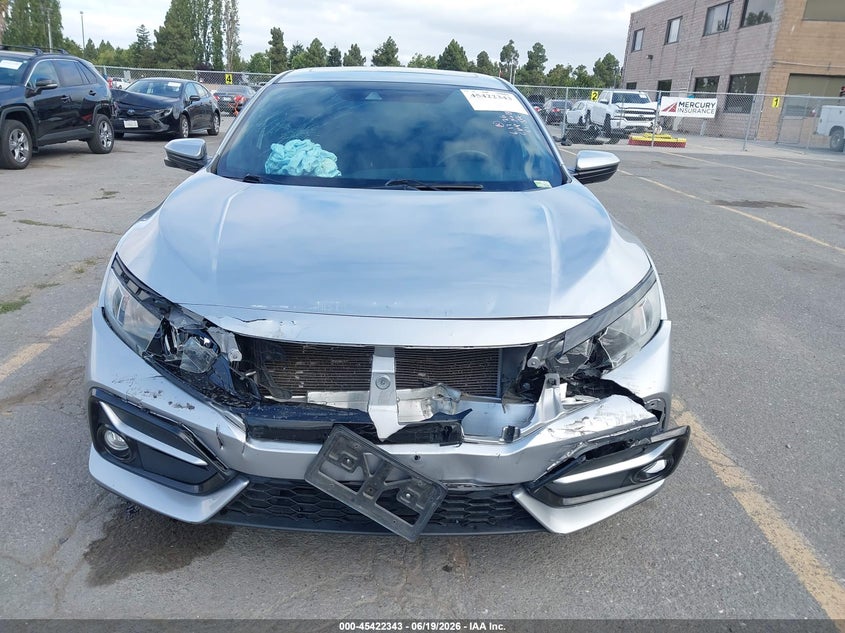 2021 Honda Civic VIN SHHFK7H66MU421197 IAAI salvage auction — FRONT END, Salvage Title, sold $3,350 on 2026-07-29 (photo 6)