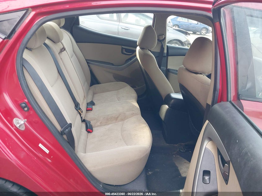 2014 Hyundai Elantra VIN KMHDH4AE5EU210083 IAAI salvage auction — THEFT, Clear (Virginia), sold $875 on 2026-07-15 (photo 8)