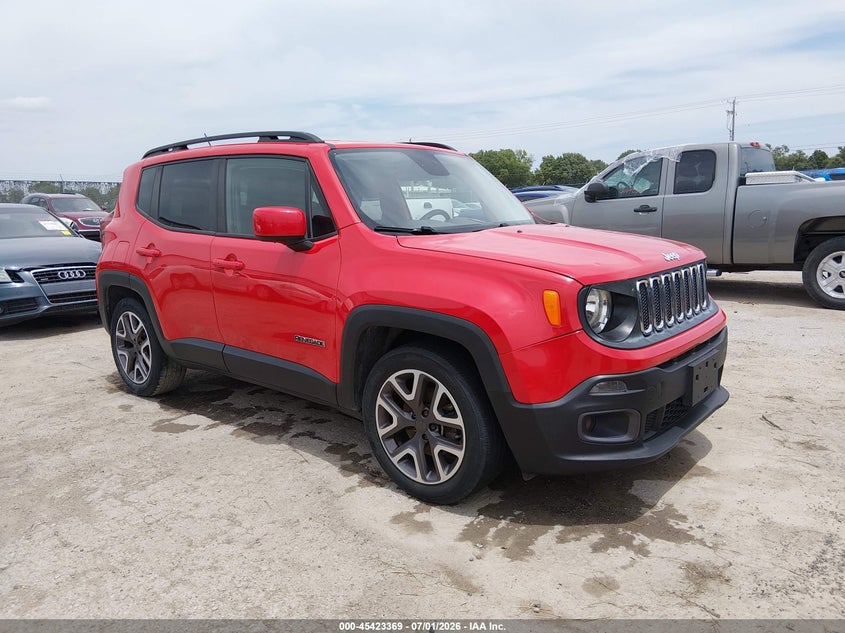 2015 Jeep Renegade VIN ZACCJABT1FPC34044 IAAI salvage auction — HAIL, Salvage (Kansas), sold $2,150 on 2026-08-01 (photo 1)