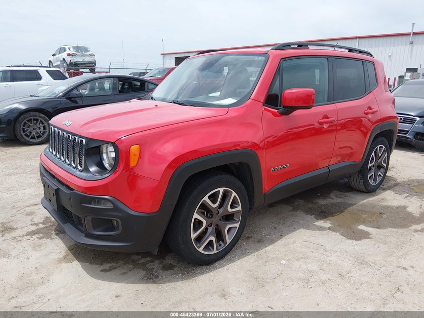 2015 Jeep Renegade VIN ZACCJABT1FPC34044 IAAI salvage auction — HAIL, Salvage (Kansas), sold $2,150 on 2026-08-01 (photo 2)