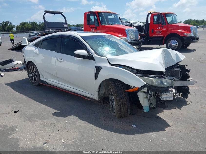 2018 Honda Civic VIN 19XFC2F72JE015061 IAAI salvage auction — FRONT END, Rebuildable (Florida), sold $1,500 on 2026-08-03 (photo 1)