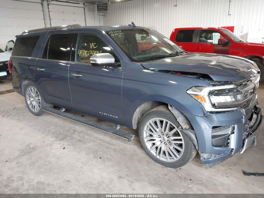 2023 Ford Expedition VIN 1FMJK1M84PEA54656 IAAI salvage auction — FRONT END, Salvage (Minnesota), sold $22,000 on 2026-09-10 (photo 1)