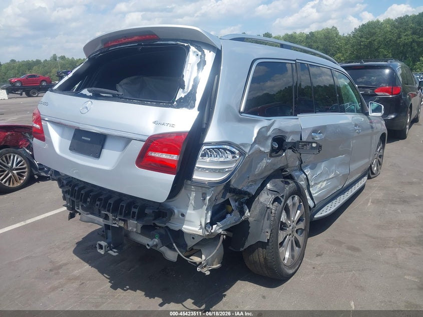 2019 Mercedes-benz Gls-klasse VIN 4JGDF6EE9KB233918 IAAI salvage auction — ROLLOVER, Salvage Title, sold $25 on 2026-07-30 (photo 4)
