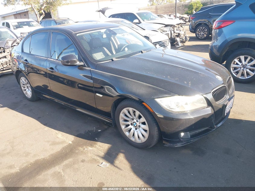 2009 BMW 3 series VIN WBAPH53549A438407 IAAI salvage auction — VANDALISM, Salvage Certificate (California), sold $375 on 2026-07-10 (photo 1)