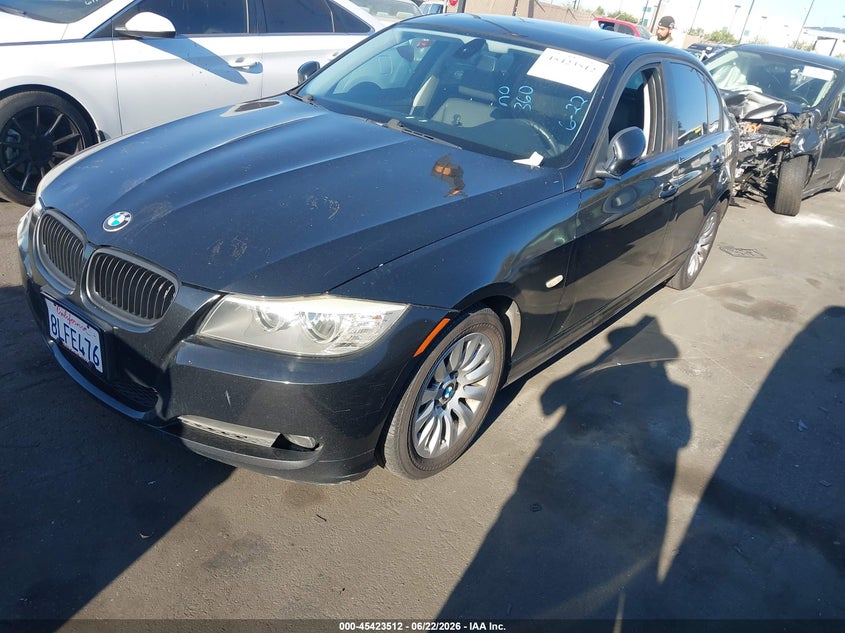 2009 BMW 3 series VIN WBAPH53549A438407 IAAI salvage auction — VANDALISM, Salvage Certificate (California), sold $375 on 2026-07-10 (photo 2)