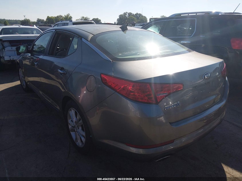 2013 Kia Optima VIN 5XXGM4A74DG123178 IAAI salvage auction — THEFT, Salvage (North Carolina), sold $525 on 2026-07-29 (photo 3)