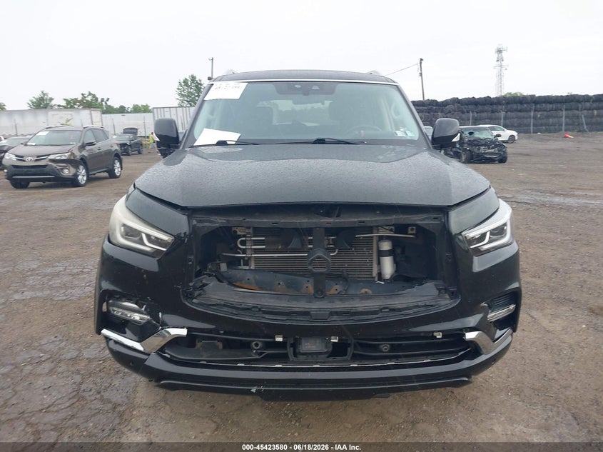 2021 Infiniti Qx80 VIN JN8AZ2AE9M9269443 IAAI salvage auction — FRONT END, Wait Title, sold $8,500 on 2026-08-26 (photo 6)