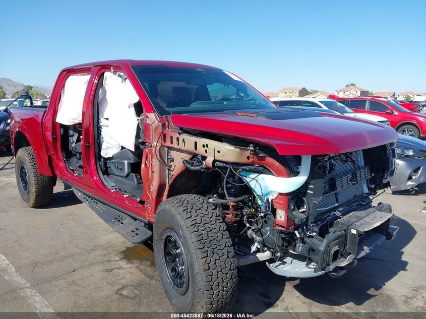 2026 Ford F-150 VIN 1FTFW1RG0TFA22967 IAAI salvage auction — FRONT END, Salvage (Arizona), sold $30,250 on 2026-07-21 (photo 1)