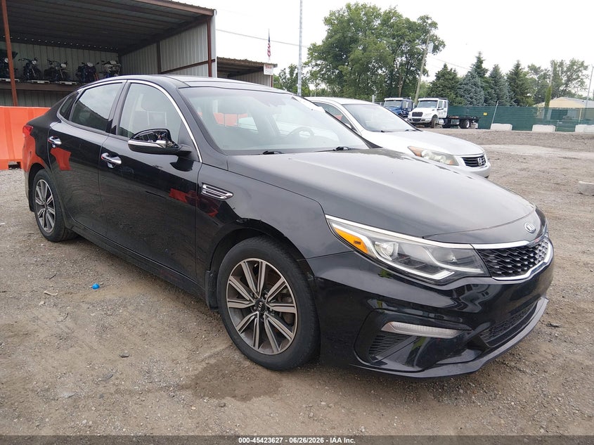 2019 Kia Optima VIN 5XXGT4L3XKG329597 IAAI salvage auction — FRONT END, Salvage (Ohio), sold $975 on 2026-07-15 (photo 1)