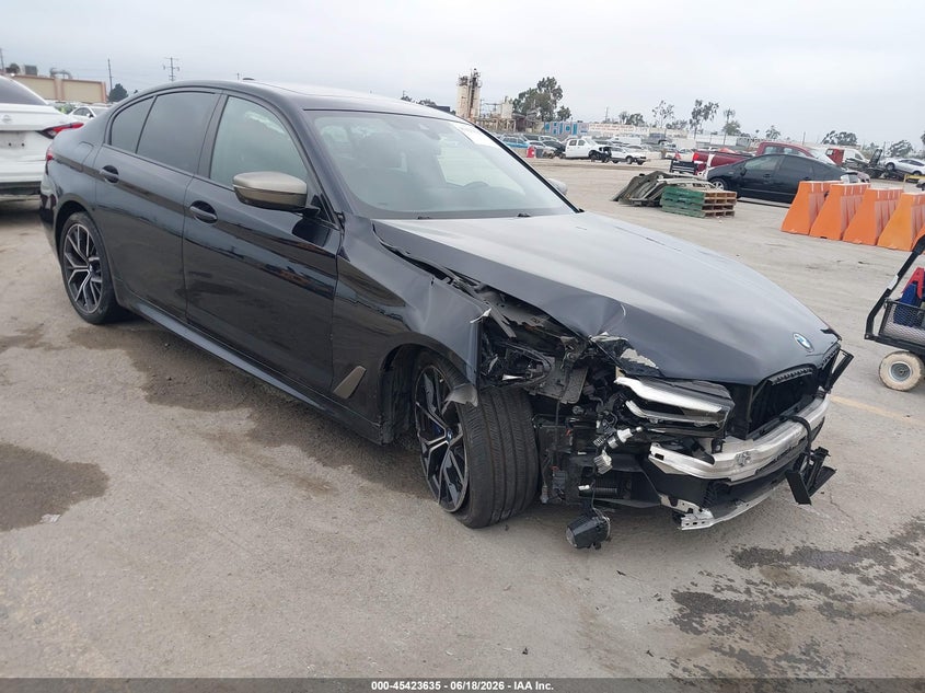 2022 BMW 5er VIN WBA13BK03NCL06813 IAAI salvage auction — FRONT END, Salvage (California), sold $16,650 on 2026-07-20 (photo 1)