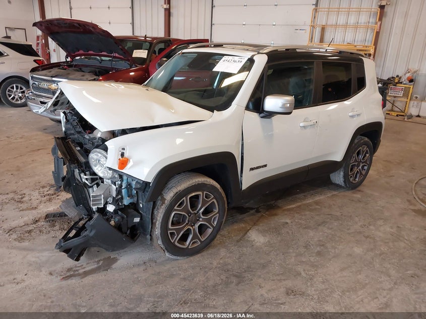 2017 Jeep Renegade VIN ZACCJBDB3HPF54933 IAAI salvage auction — FRONT END, Salvage Title, sold $700 on 2026-08-11 (photo 2)