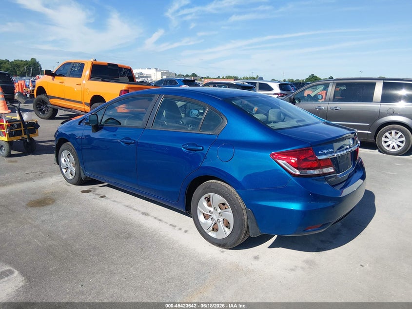 2013 Honda Civic VIN 19XFB2F5XDE065809 IAAI salvage auction — FRONT END, Salvage (Illinois), sold $1,450 on 2026-08-01 (photo 3)