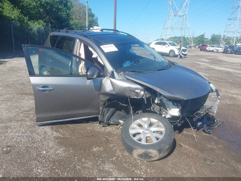 2011 Nissan Murano VIN JN8AZ1MW6BW187117 IAAI salvage auction — RIGHT FRONT, Salvage (Pennsylvania), sold $25 on 2026-07-10 (photo 1)