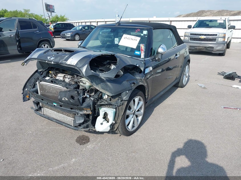2015 Mini Convertible VIN WMWZP3C5XFT708546 IAAI salvage auction — FRONT END, Salvage Title, sold $1,150 on 2026-08-26 (photo 2)