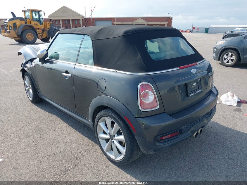 2015 Mini Convertible VIN WMWZP3C5XFT708546 IAAI salvage auction — FRONT END, Salvage Title, sold $1,150 on 2026-08-26 (photo 3)